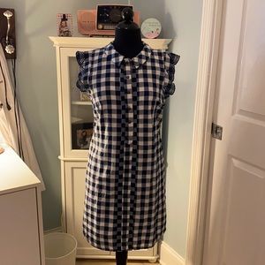 Anthropologie Dear Creatures gingham mini dress